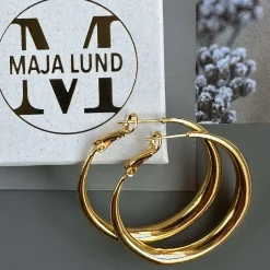 Øreringe Lharni Gold 18K forgyldt