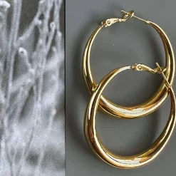 Øreringe Lharni Gold 18K forgyldt