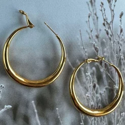 Øreringe Lharni Gold 18K forgyldt