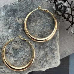 Øreringe Lharni Gold 18K forgyldt