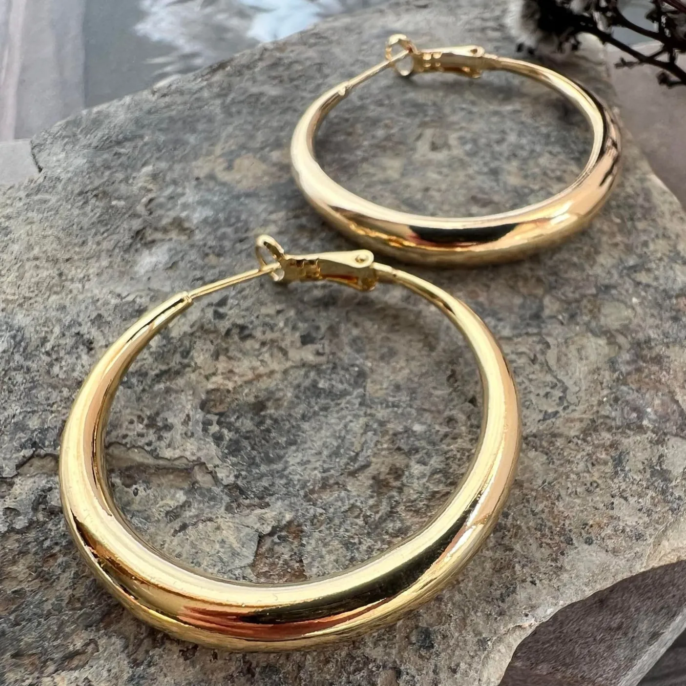 Øreringe Lharni Gold 18K forgyldt