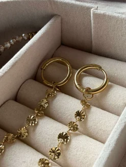 Øreringe Liva - forgyldt - Sæt med 2 par