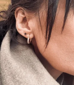 Øreringe Marilyn - Sterling sølv - forgyldt