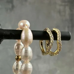 Øreringe Marisa forgyldt Sterling sølv