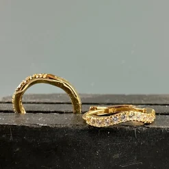 Øreringe Marisa forgyldt Sterling sølv