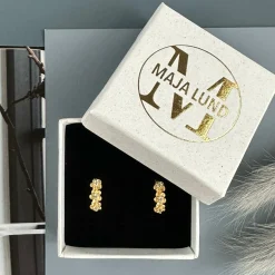 Øreringe Mathilda forgyldt Sterling sølv