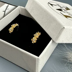 Øreringe Mathilda forgyldt Sterling sølv