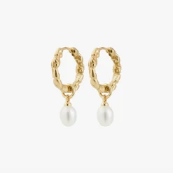 Øreringe med ferskvandsperler