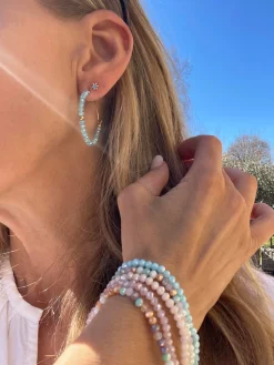 Øreringe Merle – Ice blue