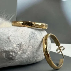 Øreringe Mille forgyldt