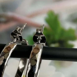 Øreringe Mille sølvbelagt