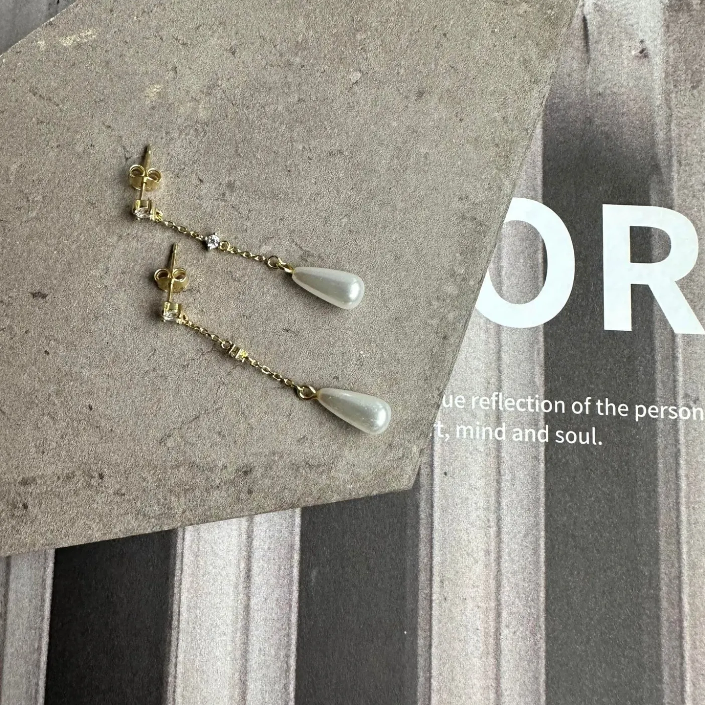 Øreringe Mischa 18K forgyldt sterling sølv