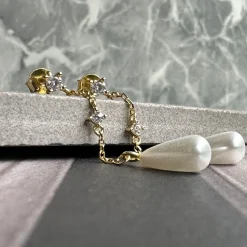 Øreringe Mischa 18K forgyldt sterling sølv