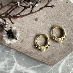 Øreringe Nicola 18K forgyldt