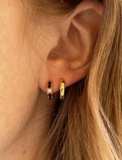 Øreringe Nicola 18K forgyldt