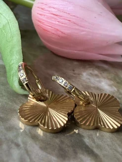 Øreringe SAGA - forgyldt