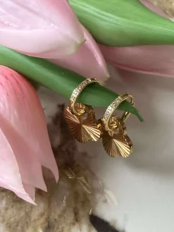 Øreringe SAGA - forgyldt