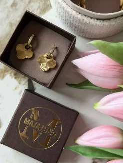 Øreringe SAGA - forgyldt