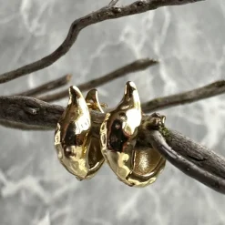 Øreringe Sheila 18K forgyldt sterling sølv