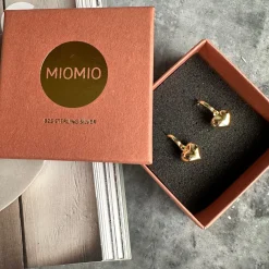 Øreringe Viola hjerter - forgyldt sterling sølv