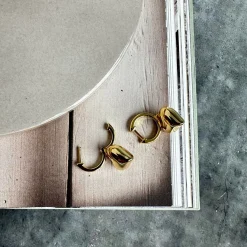 Øreringe Viola hjerter - forgyldt sterling sølv