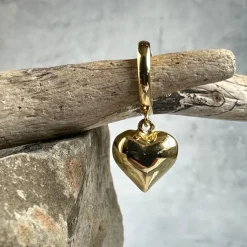 Øreringe Viola hjerter - forgyldt sterling sølv