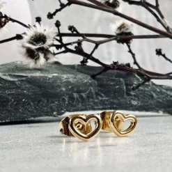 Ørestikker Bellisima forgyldt - Vandfast