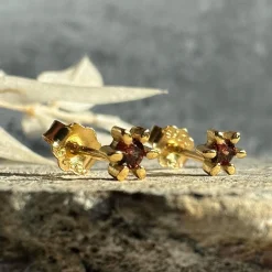 Ørestikker GIA – Brown 18K forgyldt