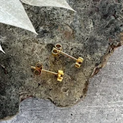 Ørestikker GIA – Brown 18K forgyldt