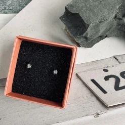 Ørestikker GIA - Klar Silver