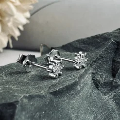 Ørestikker GIA - Klar Silver