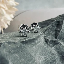 Ørestikker GIA - Klar Silver