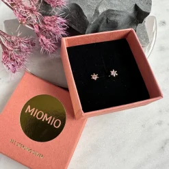 Ørestikker GIA – Pink 18K forgyldt