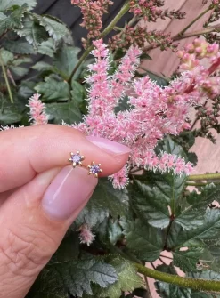 Ørestikker GIA – Violet 18K forgyldt