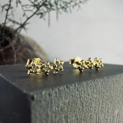 Ørestikker Louisa forgyldt sterling sølv