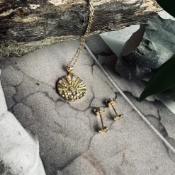 Ørestikker Nena - forgyldt Sterling sølv