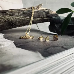 Ørestikker Nena - forgyldt Sterling sølv