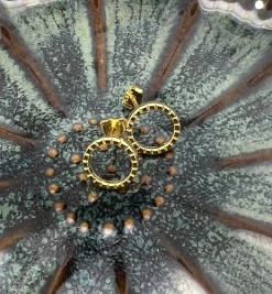 Ørestikker Sille forgyldt sterling sølv