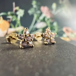 Ørestikker Vanessa forgyldt sterling sølv