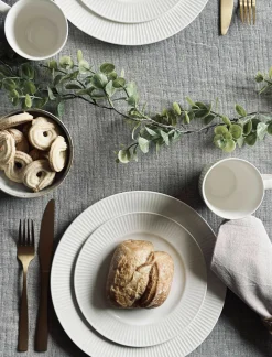 Riflet porcelæn til 4 personer - 16 dele