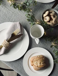 Riflet porcelæn til 4 personer - 16 dele