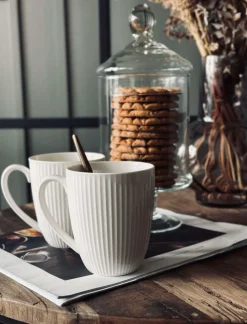 Riflet porcelæn til 4 personer - 16 dele