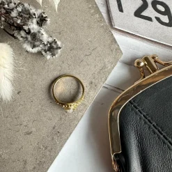 Ring Hannah forgyldt - Vandfast