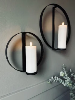 Ring til Bloklys Black - Sæt af 2 stk