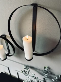 Ring til Bloklys Black - Sæt af 2 stk