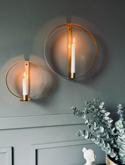 Ring til stagelys Gold - Sæt af 2 stk