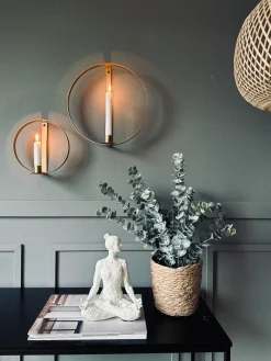 Ring til stagelys Gold - Sæt af 2 stk