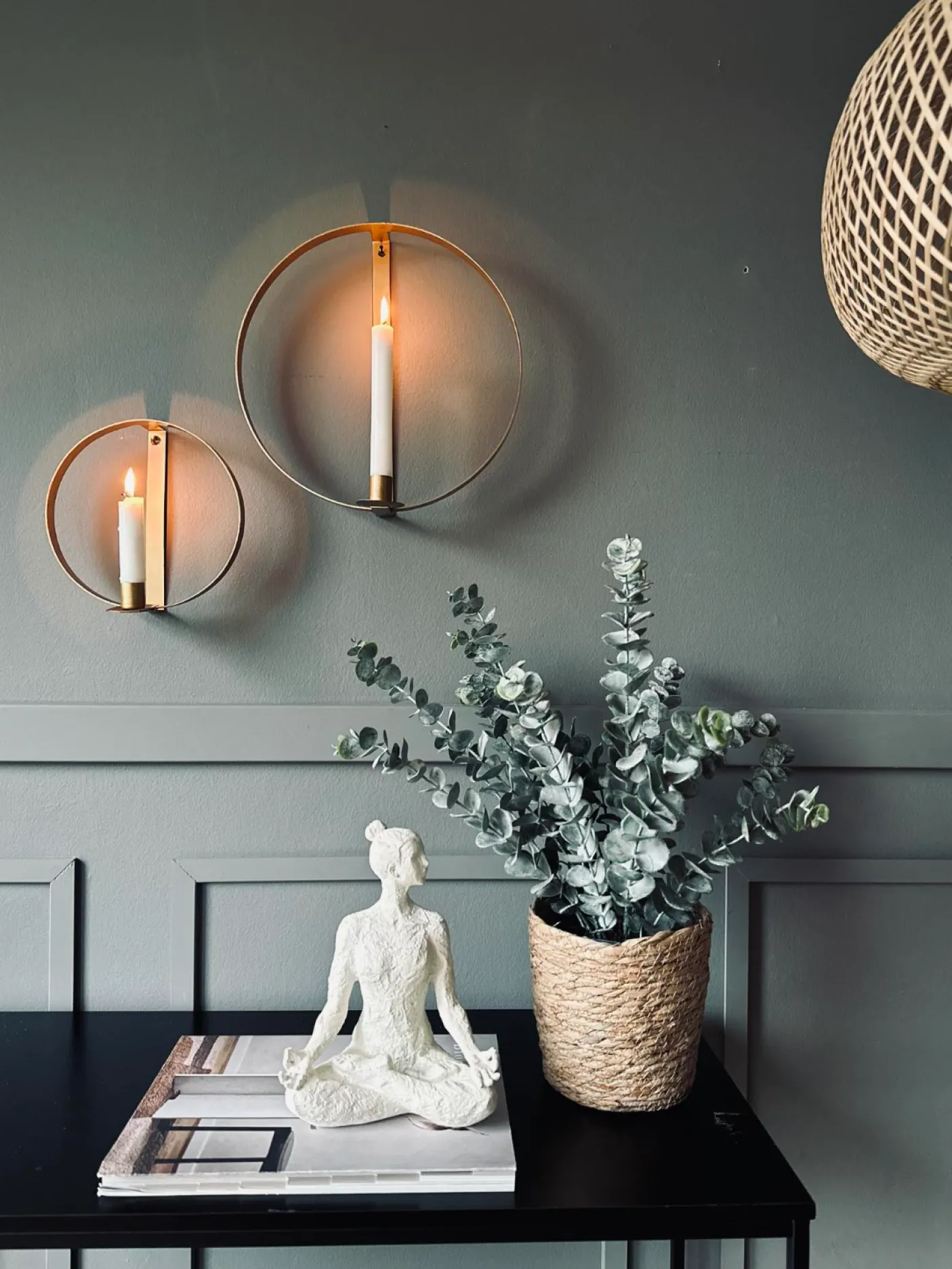 Ring til stagelys Gold - Sæt af 2 stk