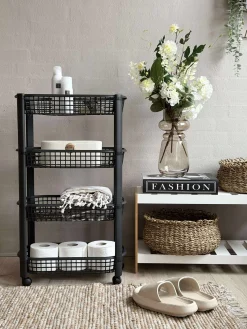 Rullevogn m. 4 kurve - Sort