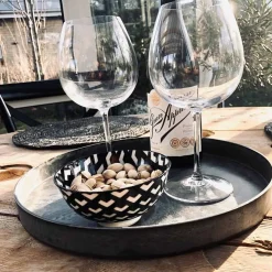 Rund fad / bakke i beton look - Stor